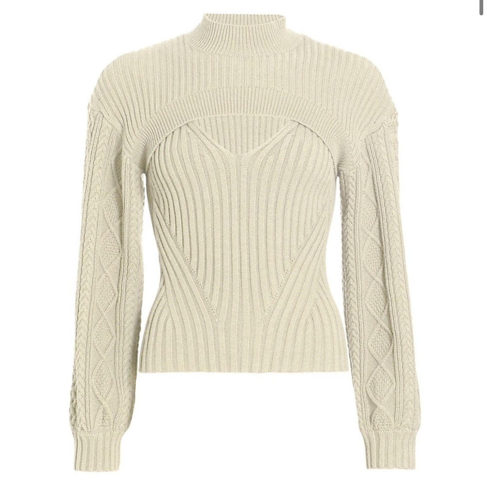 Jonathan Simkhai Elkie Mixed-Knit Sweater